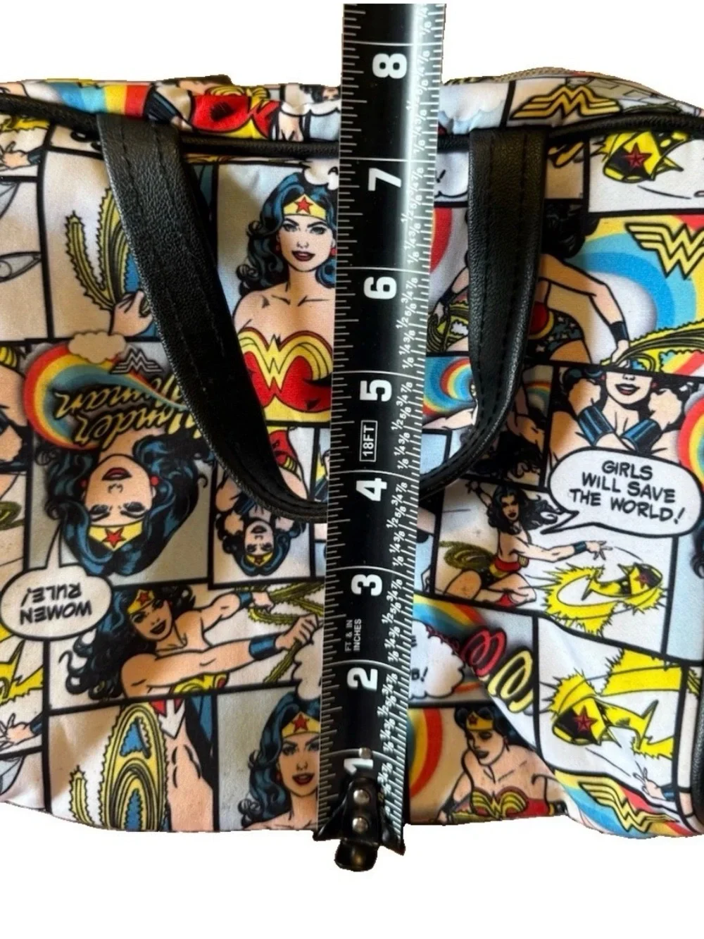 London Soho New York Wonder Woman Cosmetic Bag Pop Art